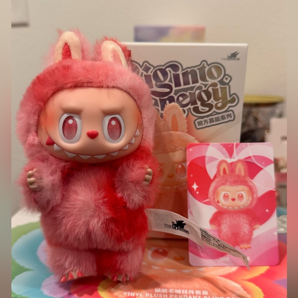 Pop Mart Labubu The Monsters Big into Energy Series Vinyl Plush- LOVE